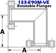 1.33" CF Mitered Elbow (133-E90M-VE)