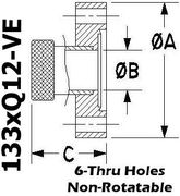 1.33" OD Conflat to 1/8" Quick Coupling (133xQ12-VE)