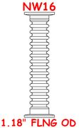 10" Flexible Metal Hose (NW16-075-MH10-OS)