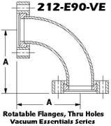 2.12" CF 90° Elbow (212-E90-VE)