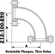 2.12" CF 90° Elbow (212-100-E90)