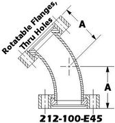 2.12" OD CF 45° Elbow (212-100-E45)