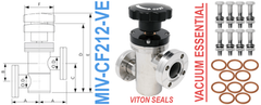 2.12" OD Conflat Manual Inline Valve (MIV-CF212-VE)