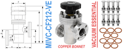 2.12" OD Conflat Manual Inline Valve (MIVC-CF212-VE)