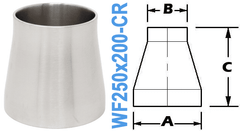 2.50" x 2.00" Conical Reducer (WF250x200-CR)