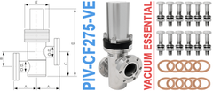 2.75" Conflat Flange Pneumatic Inline Valve (PIV-CF275-VE)