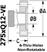 2.75" OD Conflat to 1/8" Quick Coupling (275xQ12-VE)