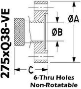 2.75" OD Conflat to 3/8" Quick Coupling (275xQ38-VE)