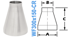 3.00" x 1.50" Conical Reducer (WF300x150-CR)