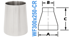 3.00" x 2.50" Conical Reducer (WF300x250-CR)