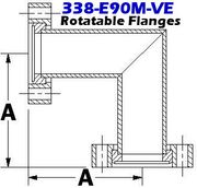 3.38" CF Mitered Elbow (338-E90M-VE)