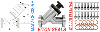 3.38” OD Conflat Manual Angle Inline Valve (MAIV-CF338-VE)