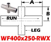 4.00" OD x 2.50" OD Reducing Cross (WF400x250-RWX)