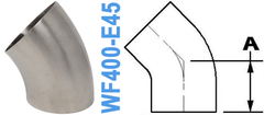 4.00" Tube OD - 45° Elbow (WF400-E45-OS)