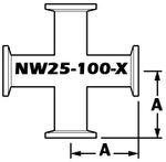 4-Way Cross - NW25 (NW25-100-X)