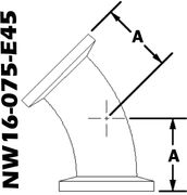 45 Degree Elbow, NW16 (NW16-075-E45)