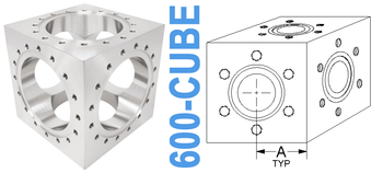 6.00" OD Conflat Cube (600-CUBE)