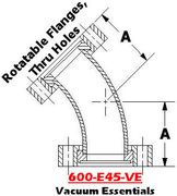 6.00" OD CF 45° Elbow (600-E45-VE)