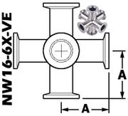 6-WAY Cross, NW16 (NW16-6X-VE)