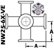 6-WAY Cross, NW25 (NW25-6X-VE)