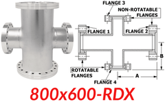 8.00"" OD CF to 6.00"" OD Conflat Reducing Cross 800x600-RDX