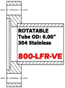 8.00" Conflat Half Nipple Rotatable (800-LFR-VE)