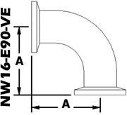 90 Degree Elbow, NW16 (NW16-E90-VE)