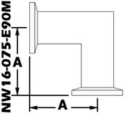 90° Mitered Elbow, NW16 (NW16-075-E90M)