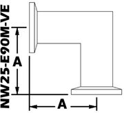 90° Mitered Elbow NW25 (NW25-E90M-VE)