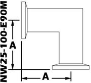 90° Mitered Elbow, NW25 (NW25-100-E90M)