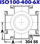 ISO100 Cross, 6-Way (ISO100-400-6X)