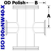 ISO100 to NW40 Series Reducing Cross (ISO100xNW40-X)