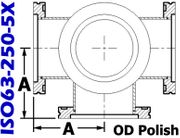 ISO63 Cross, 5-Way (ISO63-250-5X)