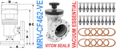 4.62" OD Conflat Manual Right Angle Valve (MRV-CF462-VE)