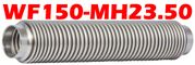 1.50" ID x 23.50" OAL Flexible Metal Hose Short Cuff WF150-MH23-50