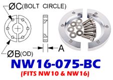 Bulkhead Clamp Fits: NW10 & NW16 (NW16-075-BC)