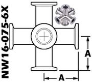 6-WAY Cross, NW16 (NW16-075-6X)