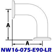 NW16-075-E90-LR Long Radius Elbow (NW16 Series)