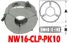 Low Profile Clamp Fits: NW10 & NW16 NW16-CLP-PK10