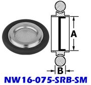 NW16 Mesh Screen Ring Buna O-Ring (NW16-075-SRB-SM)