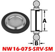 NW16 Mesh Screen Ring Viton O-Ring (NW16-075-SRV-SM)