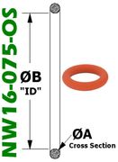 NW16 Silicone O-Ring (NW16-075-OS)