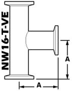 NW16 Tee, Stainless (NW16-T-VE)