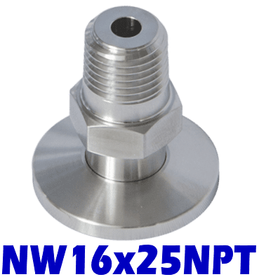 NW16 to 1/4" Male NPT (NW16x25NPT)