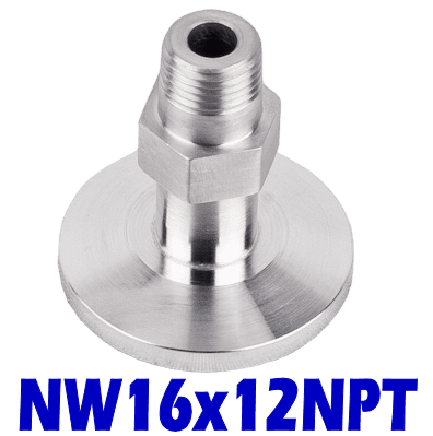 NW16 to 1/8" Male NPT (NW16x12NPT)