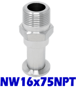 NW16 to 3/4" Male NPT (NW16x75NPT-OS)