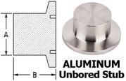 NW16 Unbored Stub Aluminum (NW16-UA-VE)