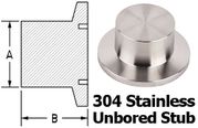 NW16 Unbored Stub Stainless (NW16-US-VE)