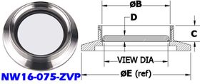 NW16 Glass Viewport NW16-075-ZVP