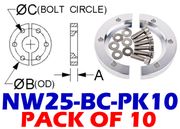 NW25 Bulkhead Clamp (NW25-BC-PK10)